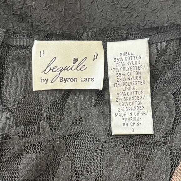 New Anthropologie Byron Lars Carissima Sheath Dress Lace Black Size 2 - Picture 14 of 15